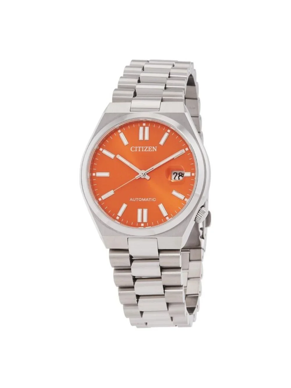 NWT Citizen Tsuyosa Automatic Orange Dial Men's Watch